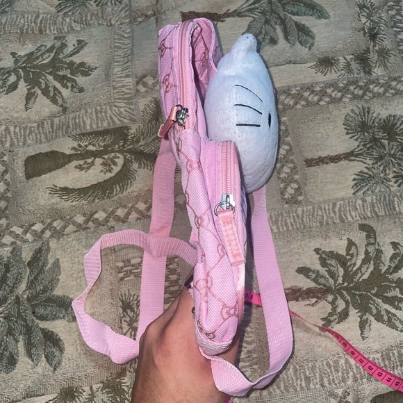 💖Vintage hello kitty backpack pink backpack plush backpack Sanrio glitter bag - Picture 12 of 17